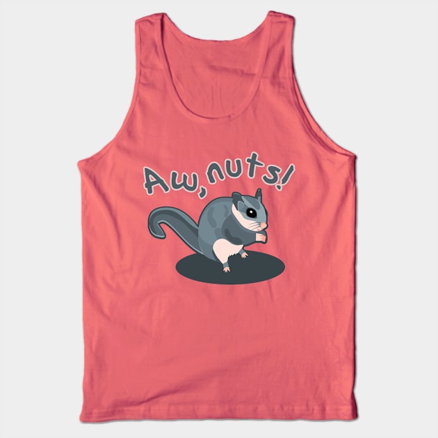 Aw, Nuts! A Flying Squirrel Tank Top by nonbeenarydesigns